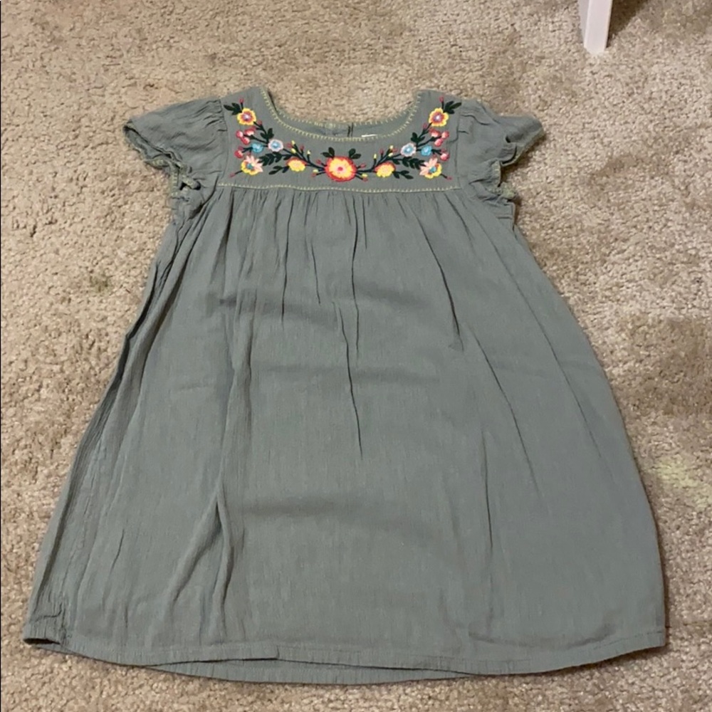 Embroidered flower dress